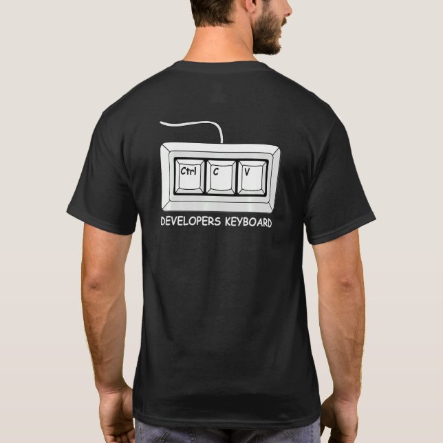Mens Developer Coder Programming Software Engineer T-Shirt (Back)