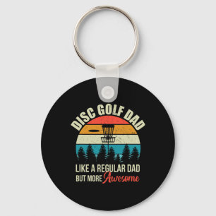 Mens Disc Golf Basket Quote Funny Disc Golf Dad Gi Key Ring