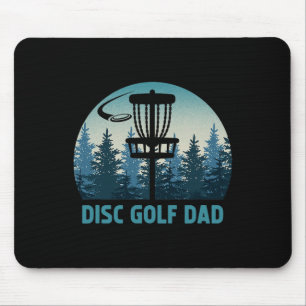 Mens Disc Golf Dad Vintage Father's Day Frisbee Go Mouse Pad