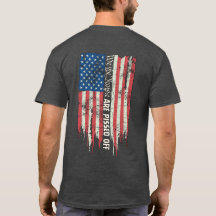 Men's Distressed American Flag We the People