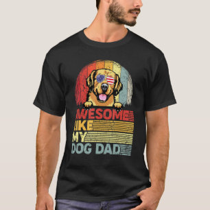 Mens Distressed Golden Retriever Awesome Like My D T-Shirt