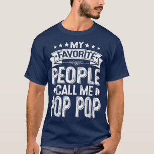 Mens Distressed My Favourite People Call Me Pop Po T-Shirt