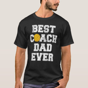 Mens Distressed Vintage Best Water Polo Coach Dad