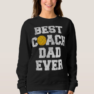 Mens Distressed Vintage Best Water Polo Coach Dad