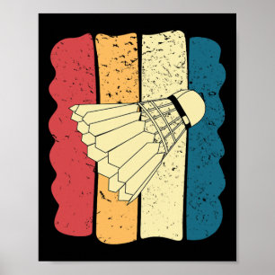 Men's Dminton Funny Vintage Funny Gift Idea  Poster