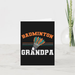 Mens Dminton Grandpa Shuttle Grandfather Men Dmint Card