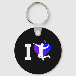 Men's Dminton Player Shuttle Key Ring
