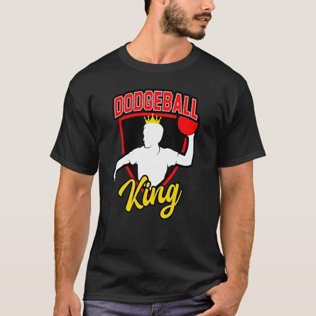 Mens Dodgeball King for Dodgeball  and Dodgeball M T-Shirt (Front)