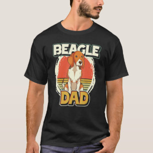 Mens Dog Dad Animal Pet Owner Fathers Day Retro B T-Shirt