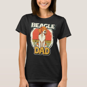 Mens Dog Dad Animal  Pet Owner Fathers Day Retro B T-Shirt
