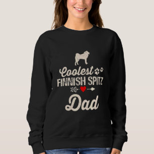 Mens Dog Dad Coolest Finnish Spitz Dad Pet Owner Sweatshirt