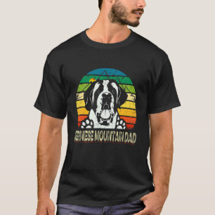 Mens Dog Dad Retro Best Bernese Mountain Dog Dad E T-Shirt