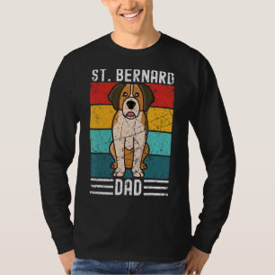 Mens Dog Dad Vintage St Bernard Dad T-Shirt