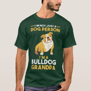 Mens Dog Grandfather English Bulldog Grandpa T-Shirt