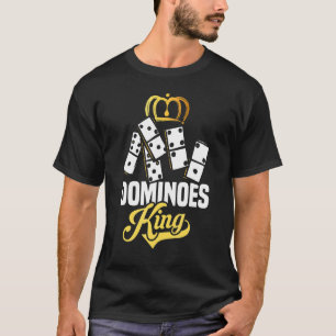 Mens Dominoes King Board Game Domino T-Shirt