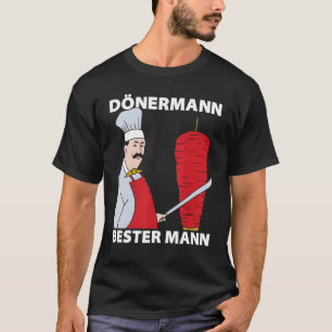 Mens Dönermann Best Man Kebab Doner Skewer Dürüm T-Shirt