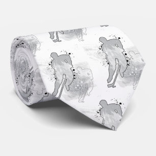Men's Double Vision Hockey Grey Tie