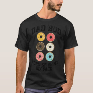 Mens Doughnut Bod Working On My Si Pack animal ba T-Shirt