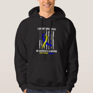 Mens Down Syndrome Awareness Dad Daughter Warrior  Hoodie