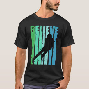 Mens Downhill Skiing Ski Winter Race Racing Ski Sl T-Shirt