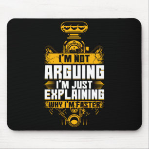 Mens drag boat racer speedboat race motorboating mouse pad