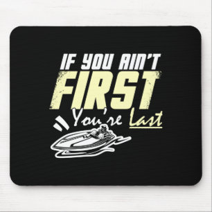Mens drag boat racing speedboat motorboating drag mouse pad