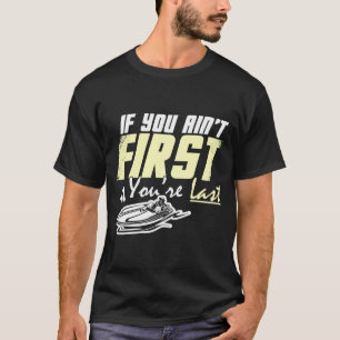 Mens drag boat racing speedboat motorboating drag T-Shirt