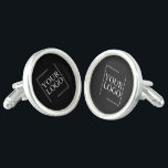 Men's Dress Shirts Cuff links Black Business LOGO<br><div class="desc">Men's Dress Shirts Cuff links Black Business LOGO.
You can customise it with your photo,  logo or with your text.  You can place them as you like on the customisation page. Modern,  unique,  simple,  or personal,  it's your choice.</div>