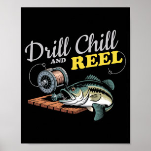 Mens drill chill and reel performance poster