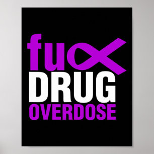 Mens Drug Overdose Awareness Drug Overdose End Cri Poster