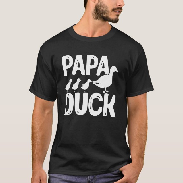 Mens Duck   Ducks Papa Duck T-Shirt (Front)