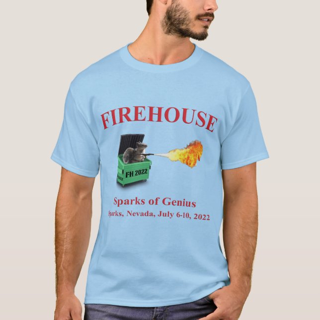 Men's Dumpster Fire Colour Tee (Front)