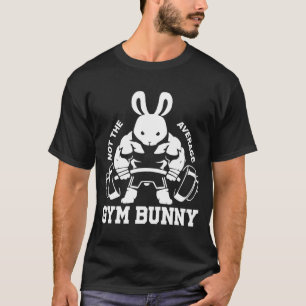 Mens Easter Day Gym Bunny Rabbit Weightlifting T-Shirt