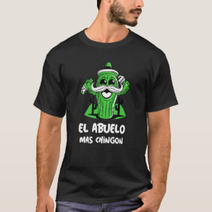 Mens El Abuelo Mas Chingon Grandfather Celebration T-Shirt