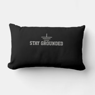 Mens Electrician Electrical Engineer Stay Grounded Lumbar Cushion