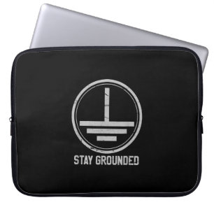 Mens Electrician - Stay Grounded Funny Nerd Laptop Sleeve
