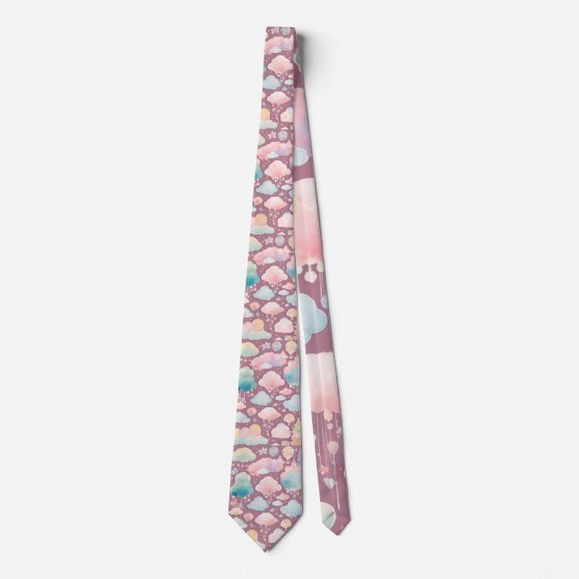 "Men's Elegant Pink Neck Tie - Classic Neck Tie. (Front)