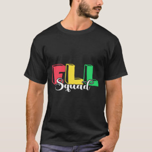Mens ell teacher back to school squad english T-Shirt