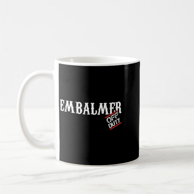 Mens Embalmer Corpse Wrestler Corpse Funeral Gift Coffee Mug (Left)
