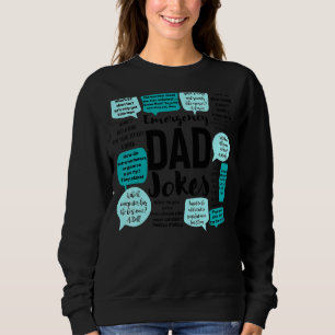 Mens Emergency Dad Jokes Quote Daddy Puns Humour F Sweatshirt