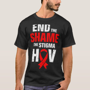 Mens end the shame the stigma hiv aids awareness T-Shirt