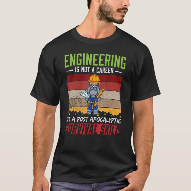 Mens Engineer Is Not A Career Technician Engineeri T-Shirt (Front)