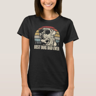Mens English Mastiff Dad Best Dog Dad Ever Vintag T-Shirt