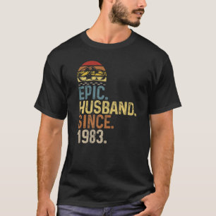 Mens Epic Husband Since 1983 Wedding Anniversary C T-Shirt