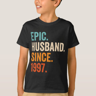 Mens Epic Husband Since 1997  25th wedding anniver T-Shirt