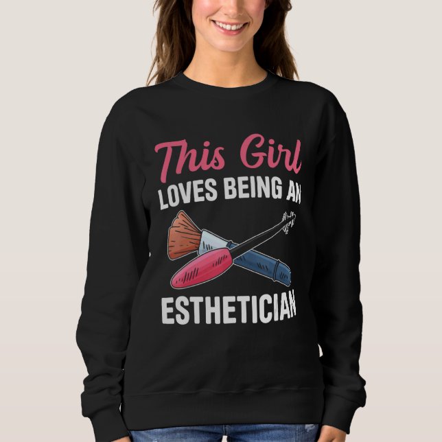 Mens Esthetician Beautician Cosmetologist Skin The Sweatshirt (Front)