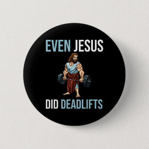 Mens Even Jesus Did Government Agencydlift Muscles 6 Cm Round Badge