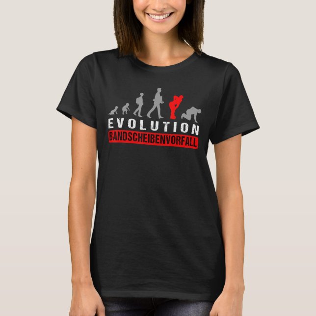 Mens Evolution Lumbago Sciatica Crossache Herniate T-Shirt (Front)