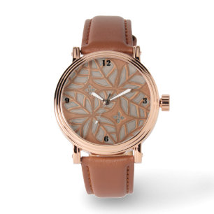 Men's eWatch Watch with rose gold and copper face 
