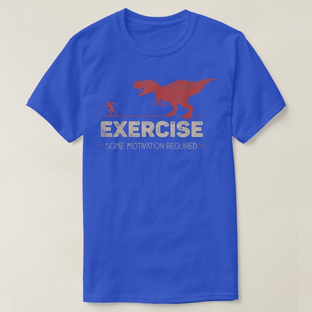 Mens Exercise Some Motivation Required Funny  T-Shirt (Design Front)